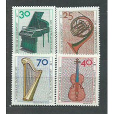 Alemania Federal Correo 1973 Yvert 631/4 ** Mnh Música