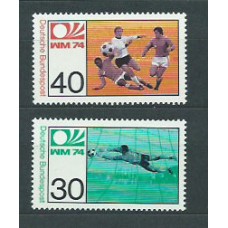 Alemania Federal Correo 1974 Yvert 657/8 ** Mnh Fútbol