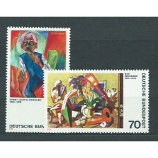 Alemania Federal Correo 1974 Yvert 673/4 ** Mnh Pintura