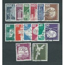 Alemania Federal Correo 1975 Yvert 695/708 usado