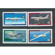 Alemania Federal Correo 1980 Yvert 888/91 ** Mnh Aviones