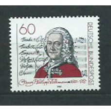 Alemania Federal Correo 1981 Yvert 917 ** Mnh Música