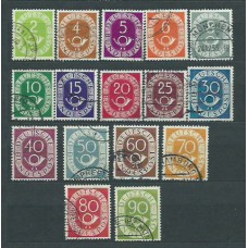 Alemania Federal Correo 1951 Yvert 9/24 usado