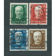 Alemania Imperio Correo 1927 Yvert 394/7 usado Personaje