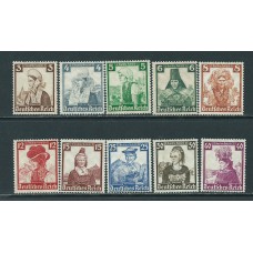 Alemania Imperio Correo 1935 Yvert 547/56 ** Mnh Trajes Regionales