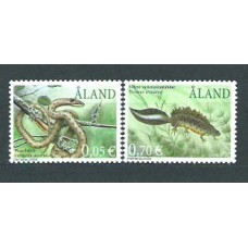 Aland Correo Yvert 199/200 Mnh ** Fauna reptiles