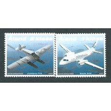 Aland Correo Yvert 277/8 Mnh ** Aviones