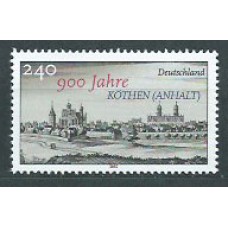 Alemania Federal Correo 2015 Yvert 2946 ** Mnh 900 Anº Köthen