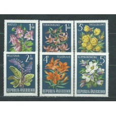 Austria - Correo 1966 Yvert 1044/9 ** Mnh Flores