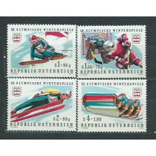 Austria - Correo 1975 Yvert 1308/11 ** Mnh Juegos Olimpicos de Insbruck