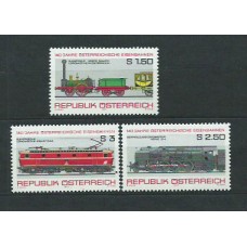 Austria - Correo 1977 Yvert 1389/91 ** Mnh Trenes