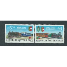 Austria - Correo 1994 Yvert 1959/60 ** Mnh Trenes