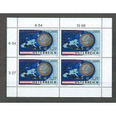 Austria - Correo  2002 Yvert 2200 minipliego ** Mnh Monedas