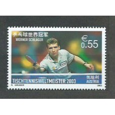 Austria - Correo 2003 Yvert 2278 ** Mnh Deportes tenis