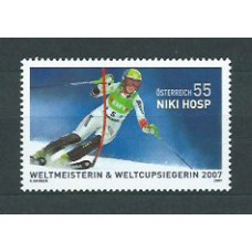 Austria - Correo 2007 Yvert 2515 ** Mnh Deportes ski