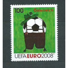 Austria - Correo 2008 Yvert 2555 ** Mnh Deportes fútbol