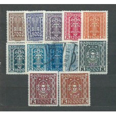 Austria - Correo 1923 Yvert 314/25 **/usado Mnh/usado