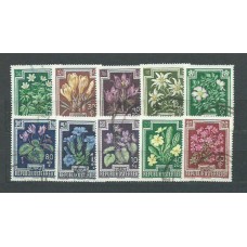 Austria - Correo 1948 Yvert 722/31 usado Flores