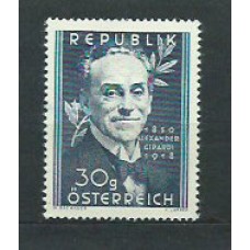 Austria - Correo 1951 Yvert 791 * Mh Cine, Actor