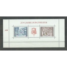 Austria - Hojas Yvert 8 ** Mnh Teatro de Viena