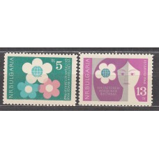 Bulgaria - Correo 1962 Yvert 1153/54 ** Mnh Flores