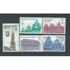 Belgica - Correo 1965 Yvert 1354/8 ** Mnh Gran Place de Bruselas