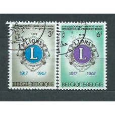 Belgica - Correo 1966 Yvert 1404/5 usado Lions