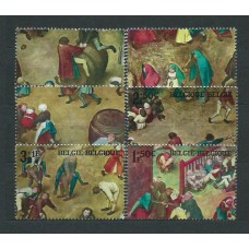 Belgica - Correo 1967 Yvert 1437/42 ** Mnh Pintura de Breughel