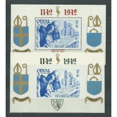 Belgica - Hojas 1942 Yvert 20/1 ** Mnh Abadia de Orval