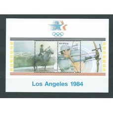 Belgica - Hojas 1984 Yvert 60 ** Mnh Olimpiadas de los Angeles