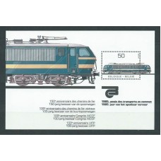 Belgica - Hojas 1985 Yvert 61 ** Mnh Trenes