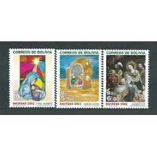 Bolivia - Correo 2002 Yvert 1146/8 ** Mnh Navidad