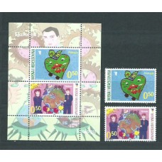 Bosnia - Correo 2007 Yvert 583/4+H.32 ** Mnh Concurso de dibujos