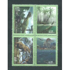 Brasil - Correo 2014 Yvert 3361/64 ** Mnh Fauna Prehistorica