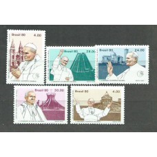 Brasil - Correo 1980 Yvert 1427/31 ** Mnh Personajes. Papa Juan Pablo II