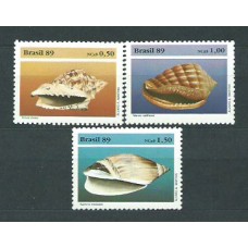 Brasil - Correo 1989 Yvert 1934A/C ** Mnh Fauna Marina. Caracolas