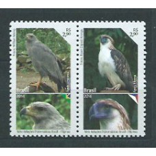 Brasil - Correo 2014 Yvert 3345/46 ** Mnh Fauna. Aves