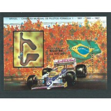 Brasil - Hojas 1988 Yvert 72 ** Mnh Deportes. Formula I