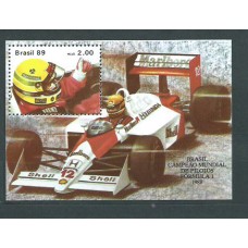 Brasil - Hojas 1989 Yvert 76 ** Mnh Deportes. Formula I