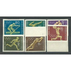 Bulgaria - Correo 1960 Yvert 1030/5 ** Mnh Olimpiadas Roma