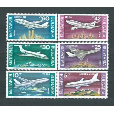 Bulgaria - Correo 1990 Yvert 3330/5 ** Mnh Aviones