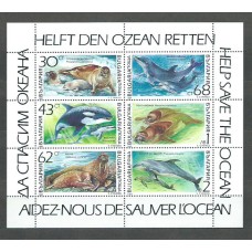 Bulgaria - Correo 1991 Yvert 3424/29 Mini pliego ** Mnh Fauna