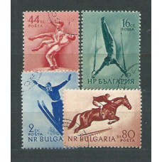 Bulgaria - Correo 1954 Yvert 799/802 usado Deportes