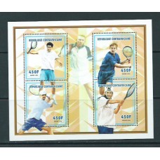 Centroafrica - Correo Yvert 1387/90 ** Mnh  Deportes tenis