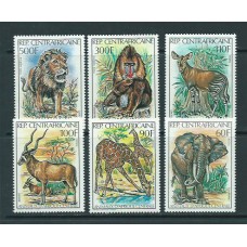 Centroafrica - Correo Yvert 503/6+A.255/6 ** Mnh  Fauna