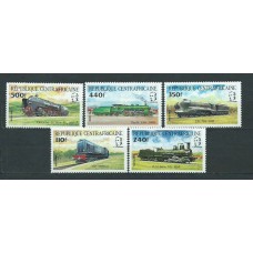 Centroafrica - Correo Yvert 620/4 ** Mnh  Trenes