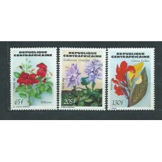 Centroafrica - Correo Yvert 643/5 ** Mnh  Flores