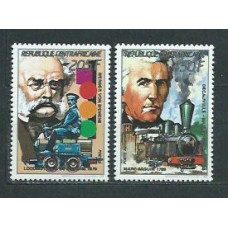 Centroafrica - Correo Yvert 802+A.381A ** Mnh  Trenes