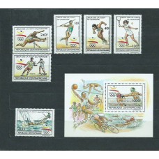 Centroafrica - Correo Yvert 831/4+A.382/3+H.103 ** Mnh  Olimpiadas de Barcelona