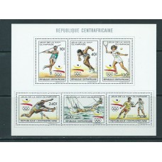 Centroafrica - Correo Yvert 831/4+A.382/3 Hojita ** Mnh  Olimpiadas de Barcelona